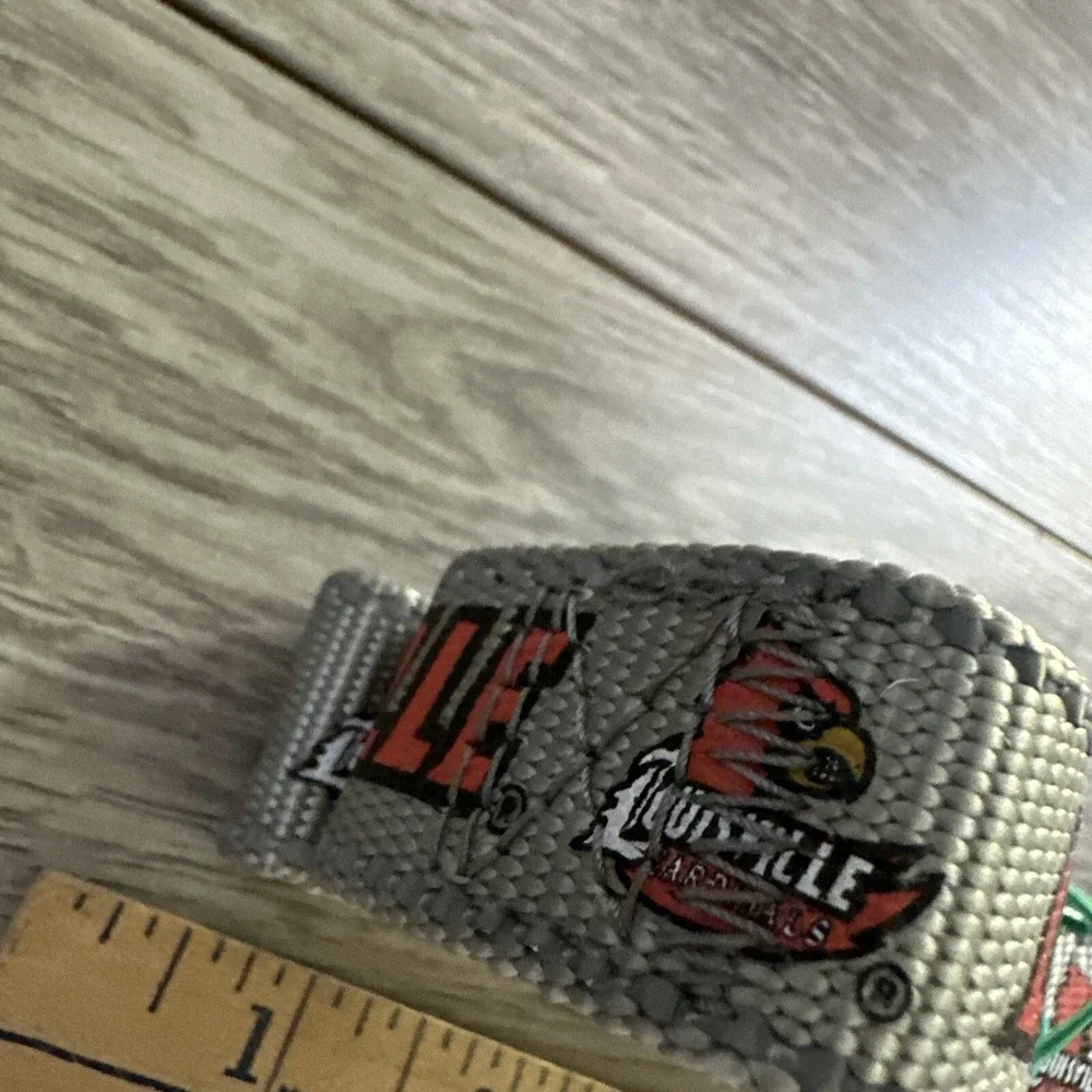 NCAA Louisville Cardinals Pet Leash Dog Grey 4ft Woven Logo Fan Gear 1